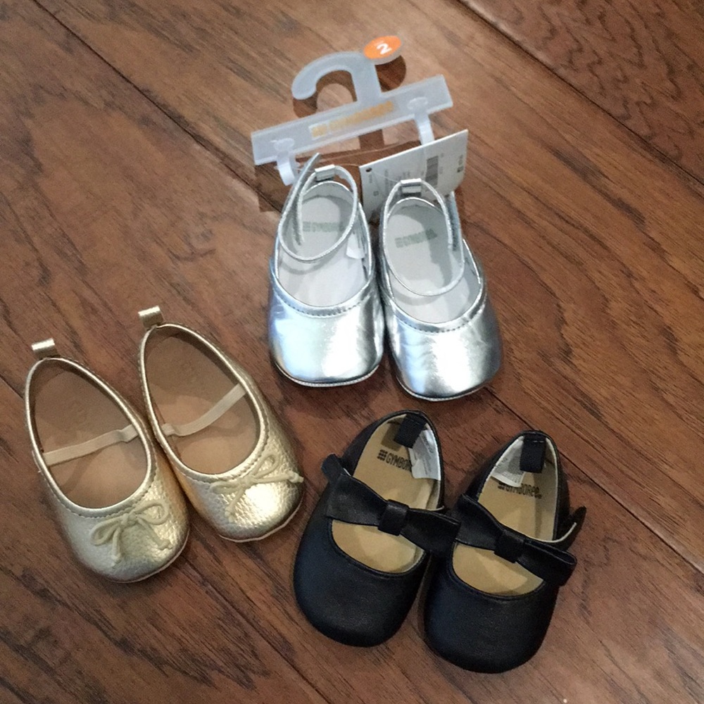 Baby Girl Shoe Bundle 3 Pairs Size 2 Gymboree